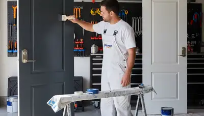 Professional door painting and refinishing in Austin, TX for durable, sun-resistant exterior finishes