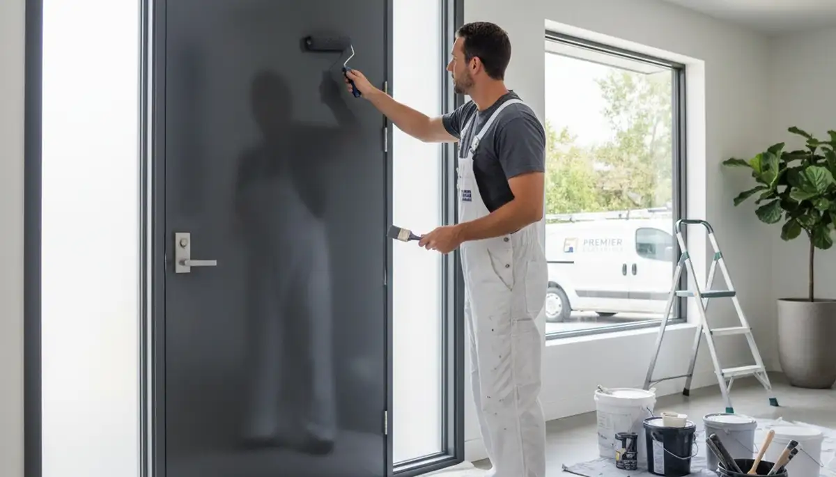 Professional exterior door painting service in Austin, TX for durable, sun-resistant finishes