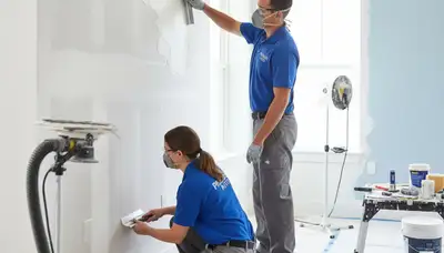 Professional drywall repair and wall restoration in Austin, TX home interior by local painting experts