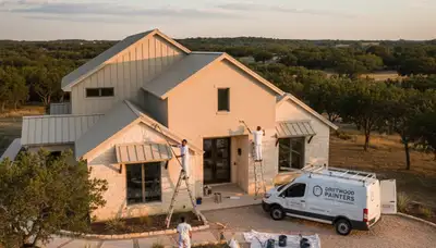 Austin TX exterior house painting service by professional painters for residential homes