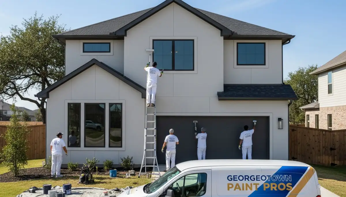 Professional exterior house painting service in Austin TX by expert residential painters