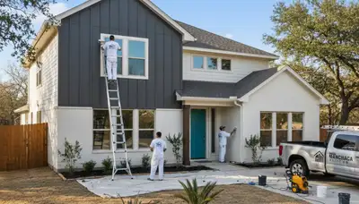 Exterior house painting service in Austin, TX for residential homes with professional finish