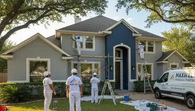 Professional exterior house painting service in Austin TX by local painting contractors