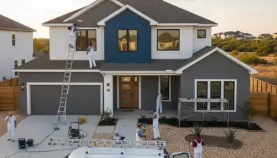 Professional exterior house painting in Austin TX by local painting contractors