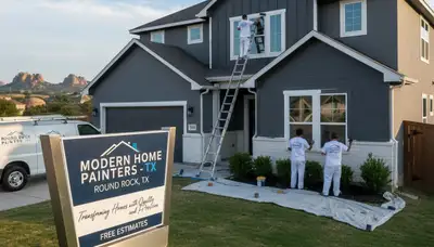 Professional exterior house painting in Austin TX by expert residential painters