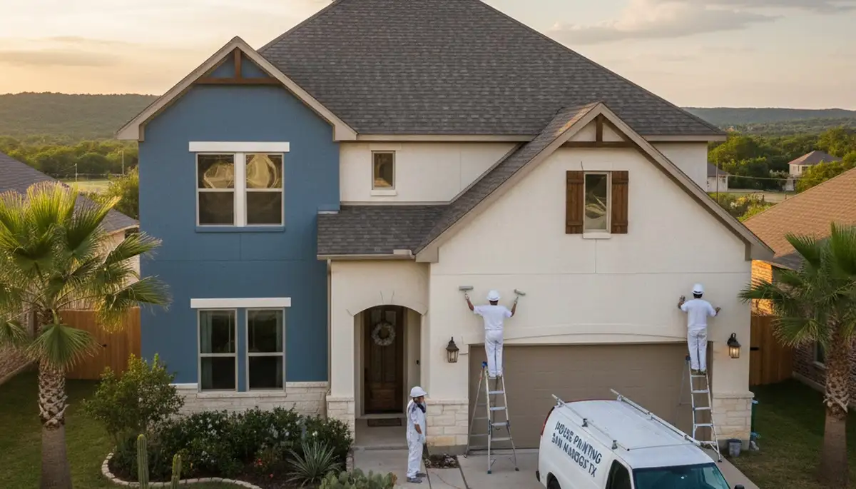 Professional exterior house painting service in Austin TX by expert residential painters