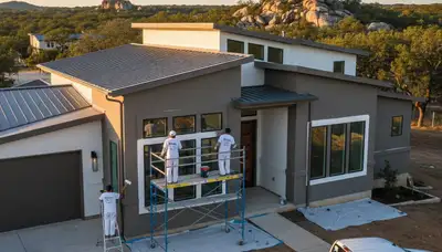 Professional exterior house painting service in Austin, TX by local residential painters